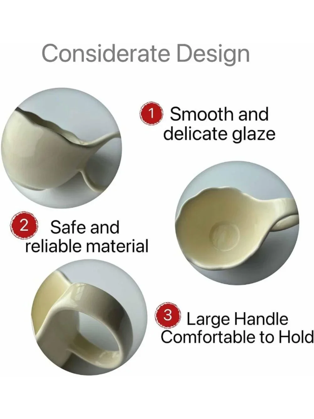 Stylish 14oz Ceramic Soup Bowls with Handles - Perfect for Oatmeal, Chili & Ice